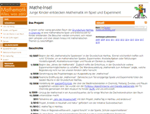 Tablet Screenshot of mathe-insel.de